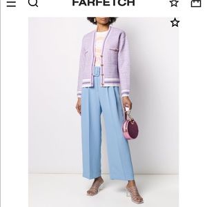 Sandro cropped tweed effect cardigan